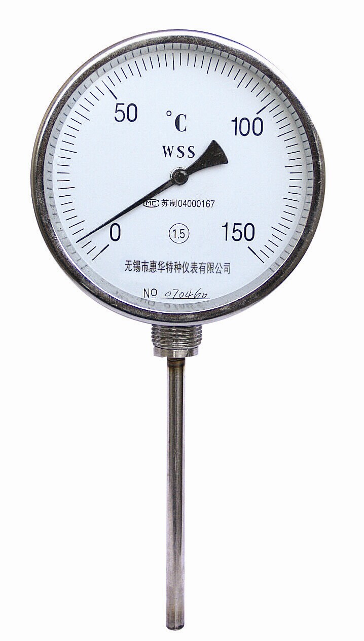 双金属温度计正面