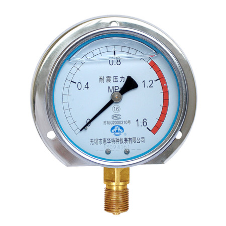 YN-100径向后边耐震压力表