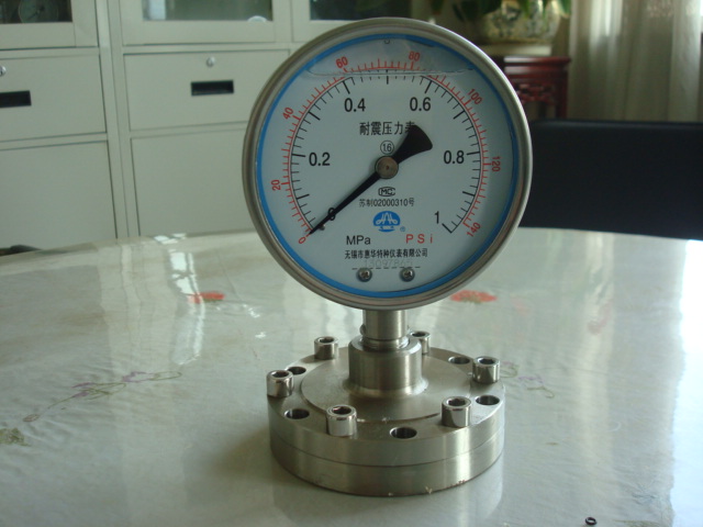 耐震隔膜压力表