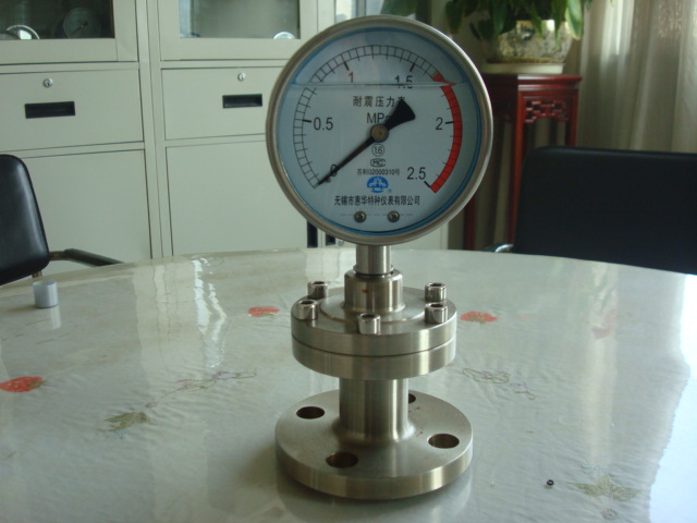 耐震隔膜压力表