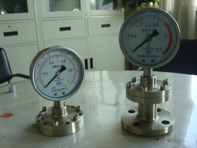 耐震隔膜压力表